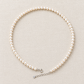 Shelly – Brilliant White Freshwater Pearl Strand Necklace (4.9mm)