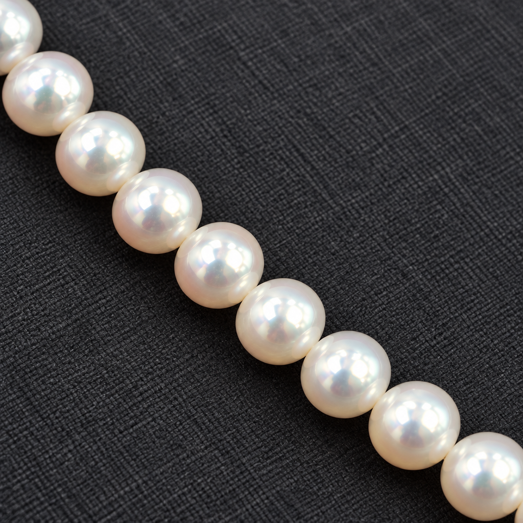 Shelly – Brilliant White Freshwater Pearl Strand Necklace (4.9mm)